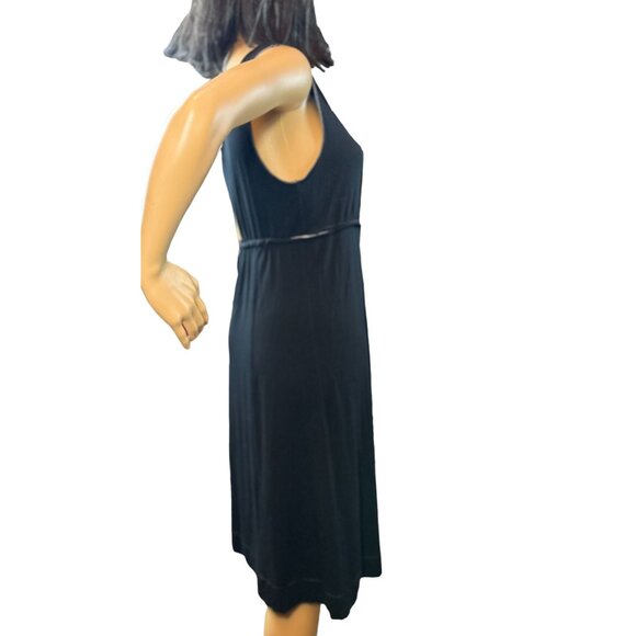 (5 for $25) Sophie Max Sleeveless Scoopneck Midi Dress in Black Size Size Small - Picture 3 of 10